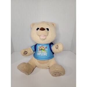Spark Create Imagine Musical Light Up Tan Bear w/Blue Explore Backpack 14" Plush